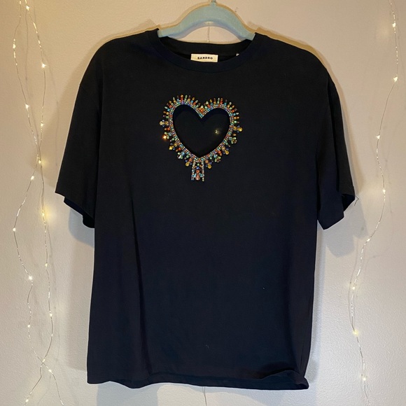 Sandro
Murphy Cutout Heart Tee - Picture 6 of 10